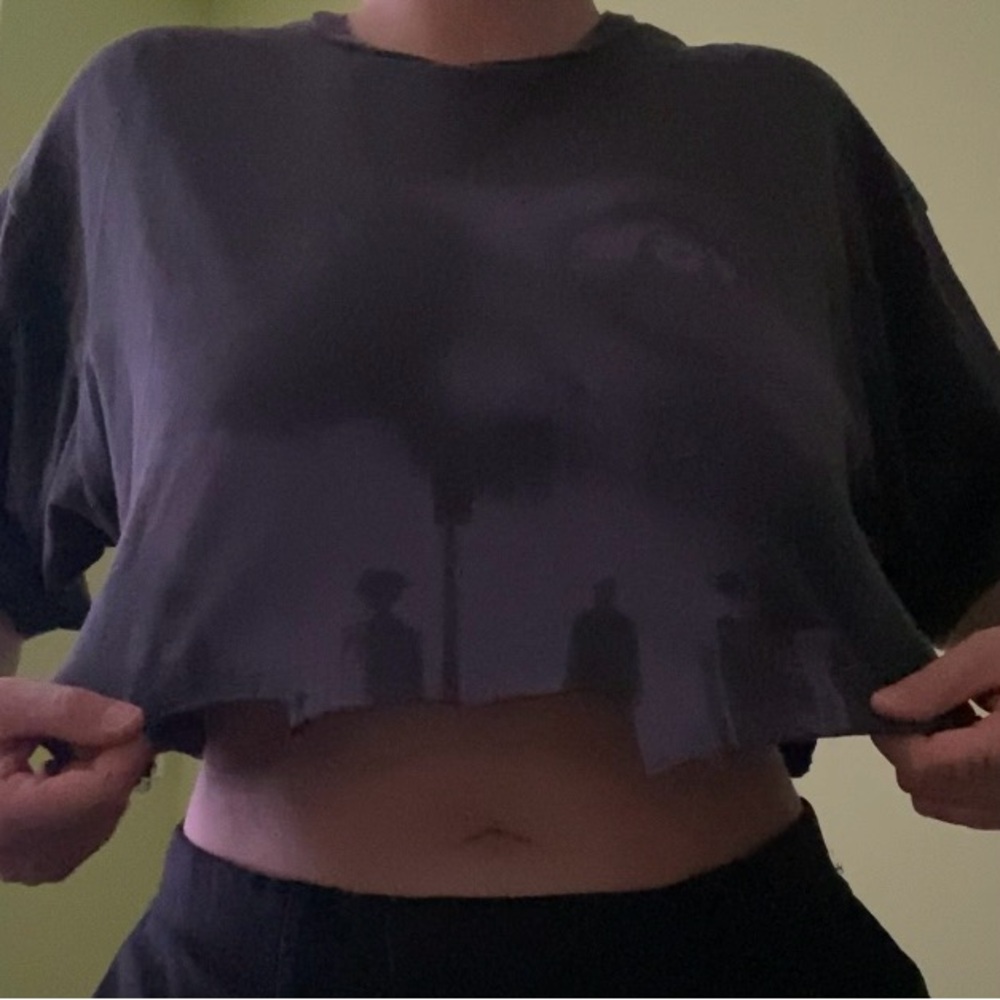 Black Cropped T-Shirt - VANS - Exorcist